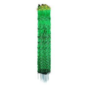 VEVOR Electric Fence Netting, 35" H x 164' L, PE Net Fencing with Posts & Double-Spiked Stakes, Utility Portable Mesh for Goats, Sheep, Lambs, Deer