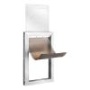 VEVOR Pet Door, 8.27" x 11.93" Aluminum Frame with Lock and Flap System, Weatherproof Doggy Door, Easy to Install in Interior or Exterior Doors