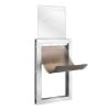 VEVOR Pet Door, 16.65" x 27.44" Aluminum Frame with Lock and Flap System, Weatherproof Doggy Door, Easy to Install in Interior or Exterior Doors