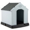 Dog House for Small Dogs Waterproof Plastic with Elevated Floor