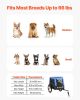 Dog Bike Trailer, Supports up to 66 lbs, Pet Cart Bicycle Carrier for Small & Medium Dogs, Easy Folding Frame with Quick Release Wheel