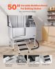VEVOR Stainless Steel Dog Washing Station, 50 inch Pet Grooming Tub w/ Stairs, PE Water Filter Board