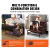 VEVOR Pet Bunk Bed with Stairs, Dog/Cat Window Perch with Storage, Multi-Level Bed Window Perch Dog Bedside Sleeper Couch