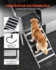 VEVOR 304 Stainless Steel Dog Washing Station, 61 Inch Pet Grooming Tub with Non-Slip Low-Slope Ramp, Storage Drawer, Hot & Cold Faucet