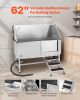 VEVOR Stainless Steel Dog Washing Station, 62 inch Pet Grooming Tub w/ Stairs, PE Water Filter Board