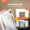 VEVOR Pet Door, 9.29" x 13.19" Metal Frame with Lock and 3-Flap System, Weatherproof Doggy Door, Easy to Install in Interior or Exterior Walls