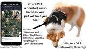 Mini Animal Tracker GPS Locator with Android iPhone Compatible System Size:L