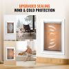 VEVOR Pet Door, 9.29" x 13.19" Metal Frame with Lock and 3-Flap System, Weatherproof Doggy Door, Easy to Install in Interior or Exterior Walls