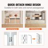 VEVOR Free Standing Dog Gate, 24" H x 60" W Freestanding Pet Gate, 3 Panels Foldable Dog Gate for Wide and Narrow Passageways